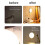 4 Pack Motion Sensor LED Night Light,USB Rechargeable Wall Decoration Bedroom Night Lamp Warm White 9