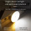 4 Pack Motion Sensor LED Night Light,USB Rechargeable Wall Decoration Bedroom Night Lamp Warm White 3