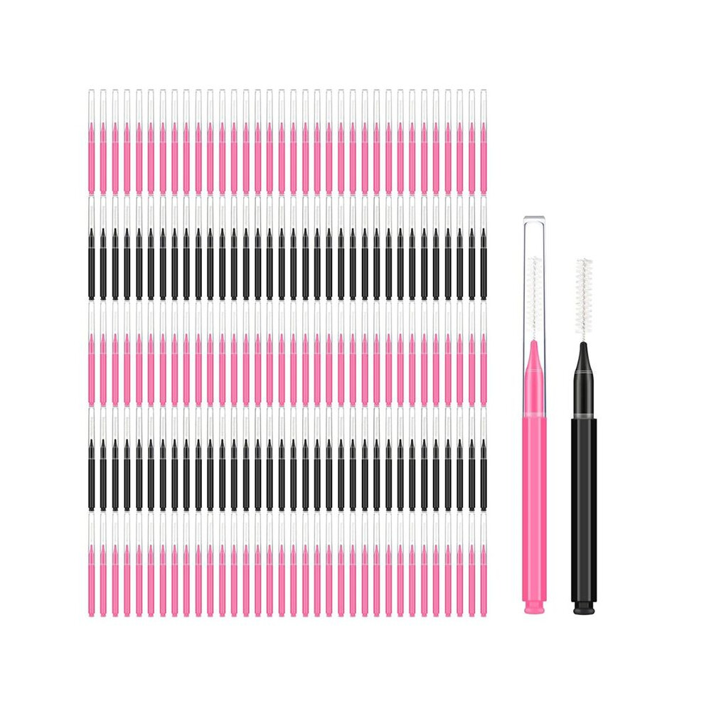 150 Pieces  Eyebrow Brush with Cap Brow Lamination Brush Eyebrow Spoolie Brush Comb Eyebrow Lash Lift Tools Lash