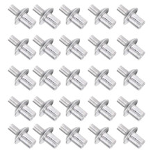 Aluminum Core Rivets with Round 200Pc,Knock Type Expansion Aluminum Rivet,Half Round Hammer Drive Blind Rivets