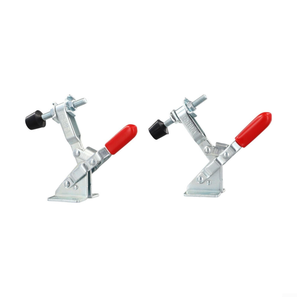 Quick Release Toggle Clamp Gh101a, 2Piece Tool Fixture Clamp, 50 Kg Holding Capacity, Adjustable Rubber Tips 9187378472606
