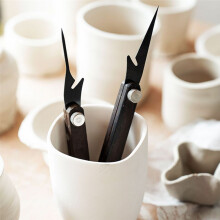 Coltello Multifunzionale Pieghevole In Ceramica per Tagliare il Fango, Intagliare L'Argilla In Ceramica DIY Strumenti Portatili per Ceramica C