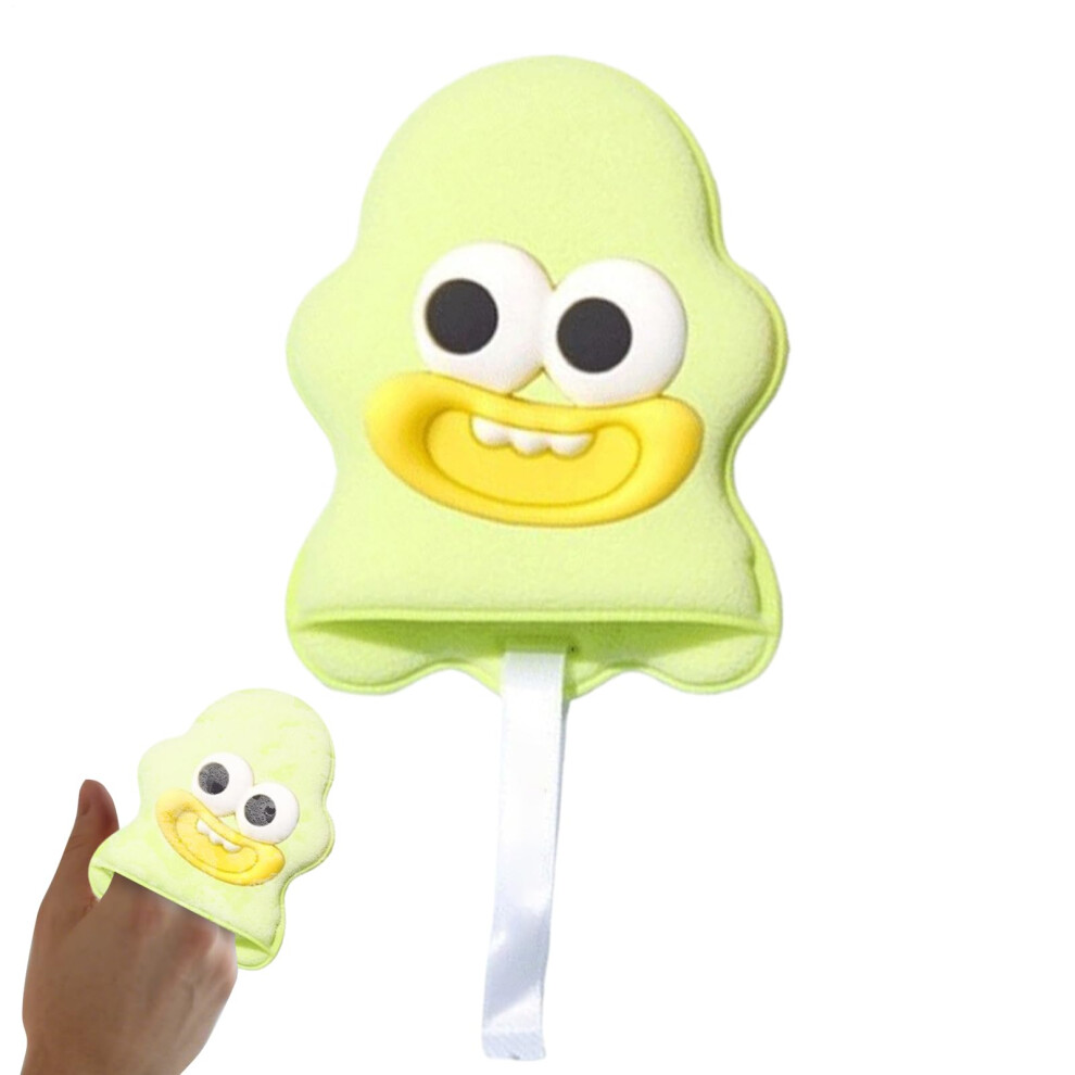 Cyan/Blue Face Scrubber With Deep Cleansing Comfort, Reusable Facial Cleansing Sponge And Bath Glove For Sensitive Skin,
