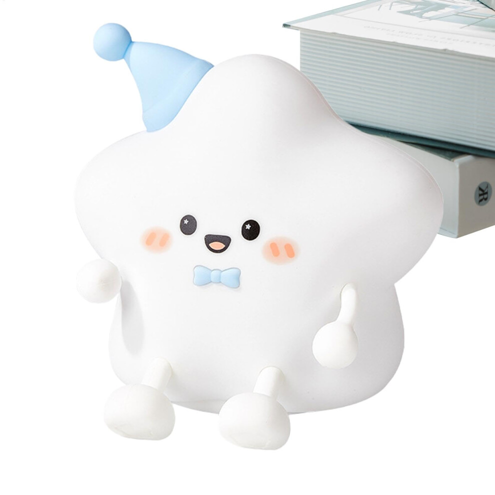 Nursery Night Light USB Rechargeable Silicone Touch Lamp, Bedside Lamp for Kids, Portable Sleep Aid Star Shape