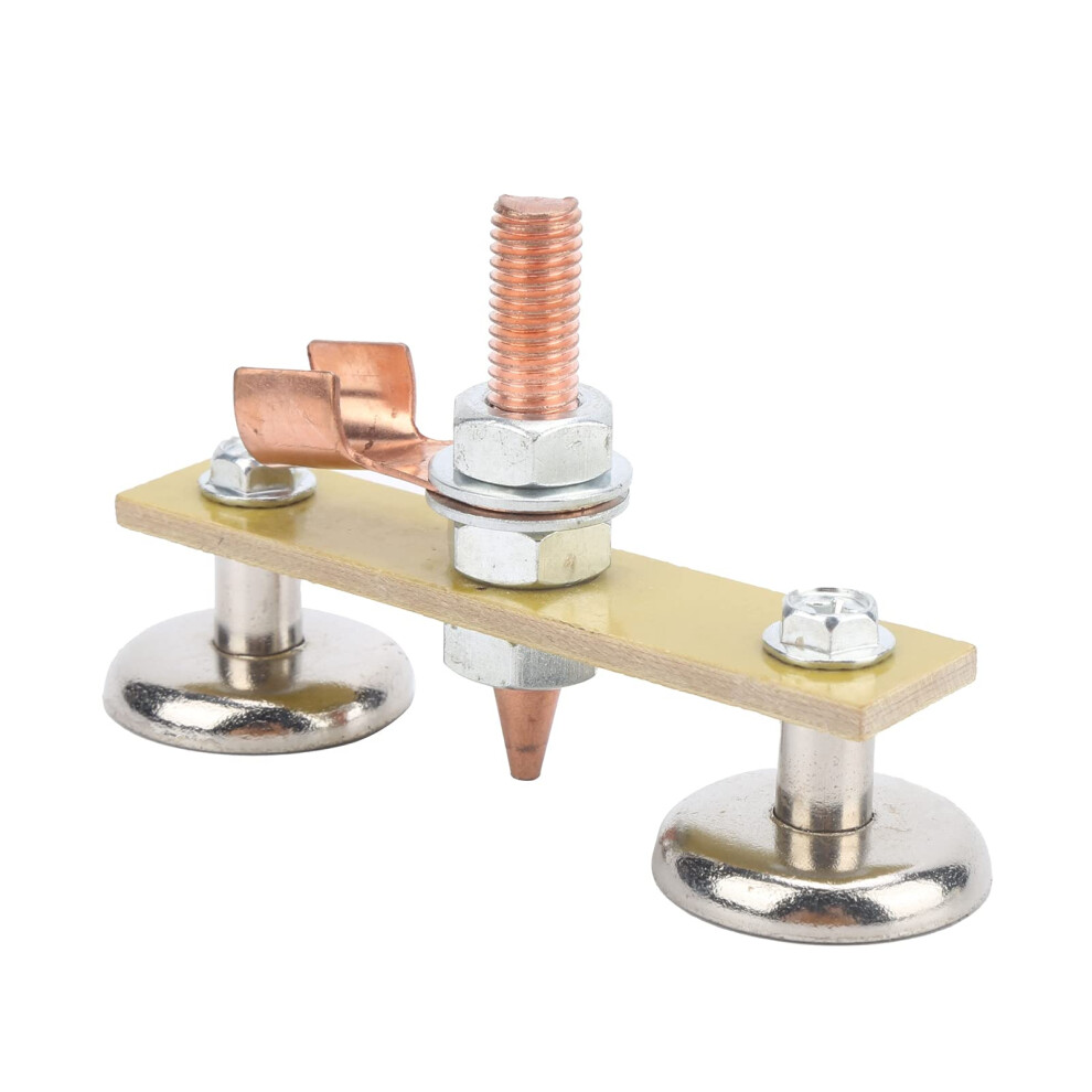 Welding Ground Clamp, 4 Mm Magnetic Head, Iron Insulation Plate, Double Ground Connection, Maintenance Spotter Tool 9187378473368