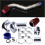 Universal 3 Inch Cold Air Intake Kit with  Flow Aluminium Pipe Turbo Filter Boosts Performance 3