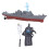 Military Ship Model with Dual Propeller Design, Ship Model Equipped for Remote Control and Water Sensor Activation, Scale Model for Navigation 1