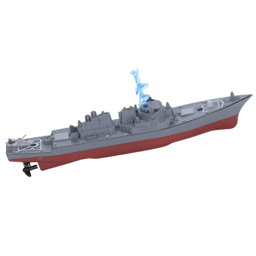 Military Ship Model with Dual Propeller Design, Ship Model Equipped for Remote Control and Water Sensor Activation, Scale Model for Navigation 2