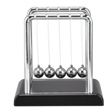 Palline di equilibrio della culla di Newton, gadget scientifico di fisica, decorazione da scrivania, giocattolo a movimento cinetico per ufficio e
