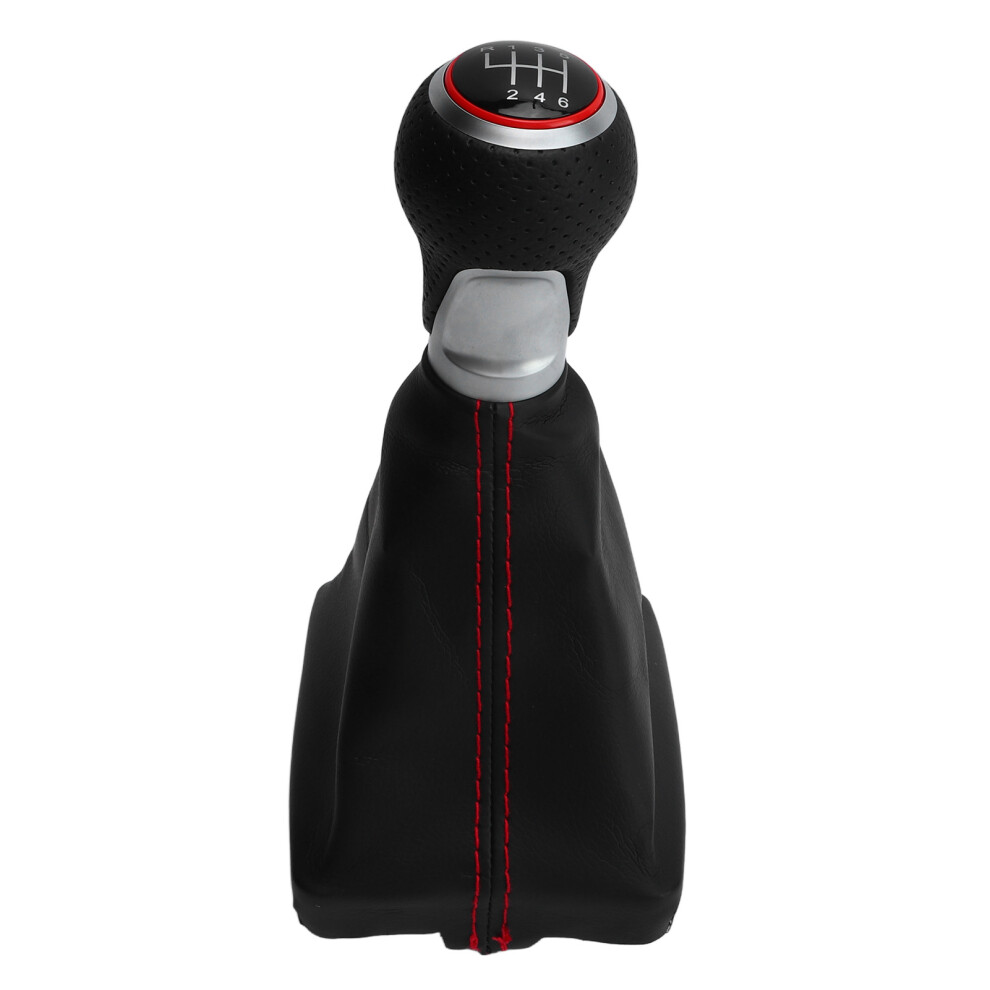 Gear Shifter Knob For Manual Transmission Vehicles, 6 Speed Manual Shift Knob With Boot Cover Premium Ergonomic Design For Improved Shift Control, 9358999779287