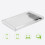 Hårddisklåda för 2,5-tums SATA-enhet, USB 3.0, genomskinlig hårddisklåda med transparent plastdesign, stöder snabb dataöverföring 4