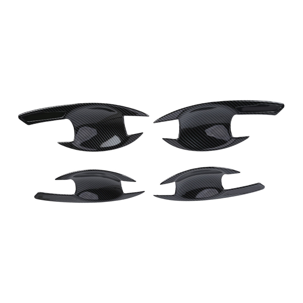 4Pcs Carbon Fiber Style Door Handle Bowl Cover For Pajero Montero Shogun 2019Â2021 9361377231352