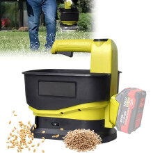 Cordless Seed Spreader with 5.5L Hopper, 140 Adjustable Width, Electric Fertilizer Lawn Tool