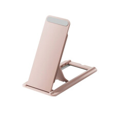 Universeller Tablet-Ständer, Faltbar, Tragbar, Selbstklebende Tablet-Halterung für Den Schreibtisch, E-Reader-Halterung, Tablet-Halter, Rosa