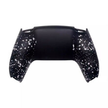 DIY Soft Touch Rear Bottom Shell for PS5 Joystick Game Controller Parts Non-Slip Back Housing Black White