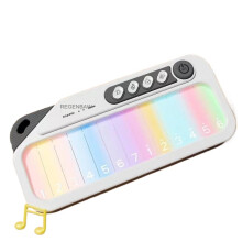 (Wit kleurenscherm elektronisch orgel 12 sporen 5 muziekinstrumenten) Pocket Mini Little Piano Patroon