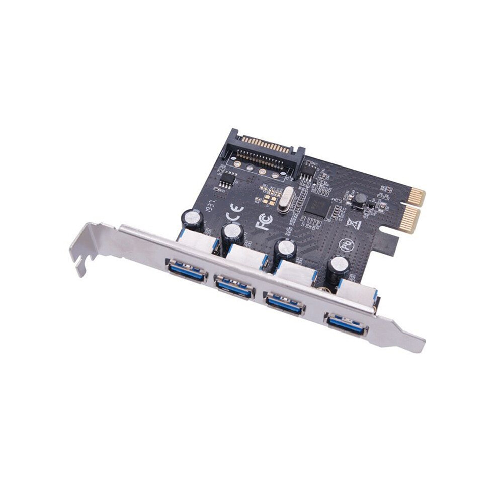 Pci-E To Usb 3.0 Expansion Card 4 Port Pcie Usb3.0 Desktop Expansion Card Adapter 5Gbps Power For Pc 4711042984093