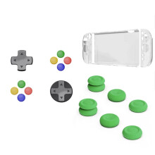 For  2 Protective Case+D-Pad Button Cap Kit+Thumb Grip Set Split Protective Case for   2
