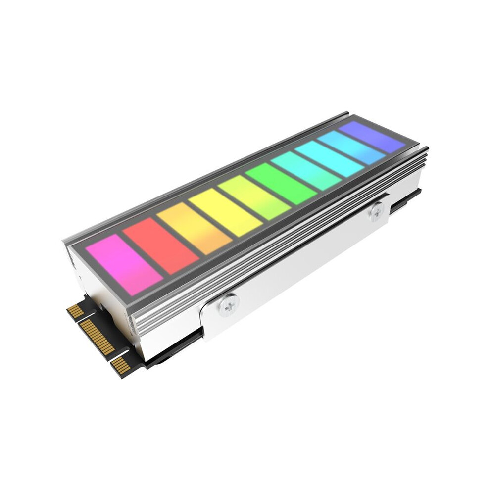 New 5V 3Pin Argb Sync M.2 Nvme Ssd Heatsink With Thermal Silicone Pad M.2 Ssd 2280 Radiator M.2 Ssd Heatsink Cooler B 4711042920619
