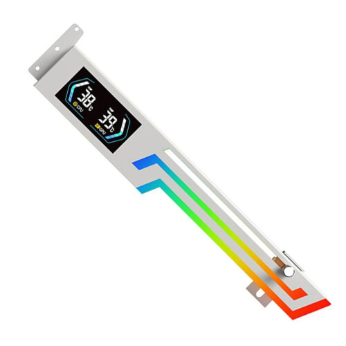 Temperature Display  Card Bracket 5V 3PIN ARGB AURA SYNC  Card VGA Holder Height Adjustable 2