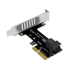 PCI-E auf SFF-8643 Erweiterungskarte PCIe X4 auf SFF8643 Adapter für PCI-EX4/X8/X16 NVMe SSD Solid State Drive Riser