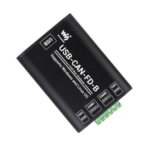 Waveshare USB to CAN FD-B Adapter Industrial CAN/CAN FD Bus Data Logic Analyzer with Communication for Windows/Linux 2