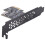 2X PCI-E 1X to USB 3.2 GEN1 5Gbps Type-E A-Key Expansion Card,Front Panel Type-C Interface for Desktop PC(ASM1042A) 6
