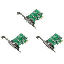 3X Controllerkaart ST38 PCIe X1 CH382L DB-25 Pin Industrial voor LTP Print Terminal Multifunctionele, Handige Uitbreidingskaart