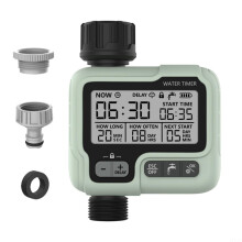 Hose Timer with Rain Delay and Child Lock, Automatic Screen Off, EnergySaving Outdoor Irrigation