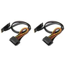 2X Câble Adaptateur M.2 M-Key Vers U.2 SFF-8639 avec Connecteur Femelle 15 Broches M2TO8639