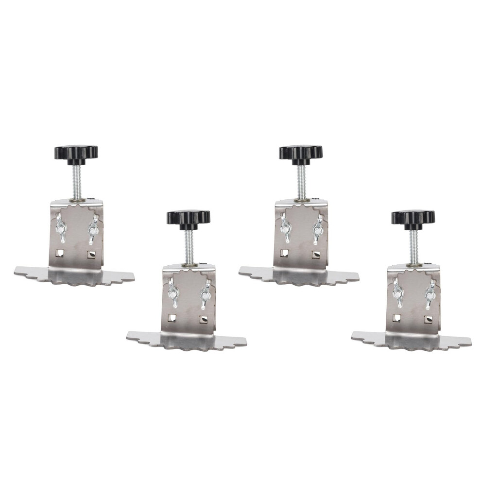 Cabinet Door Mounting Jig, Stainless Steel Hinge Jig, 4Piece Installation Clamp For Woodworking, Precise Alignment 9187378474679