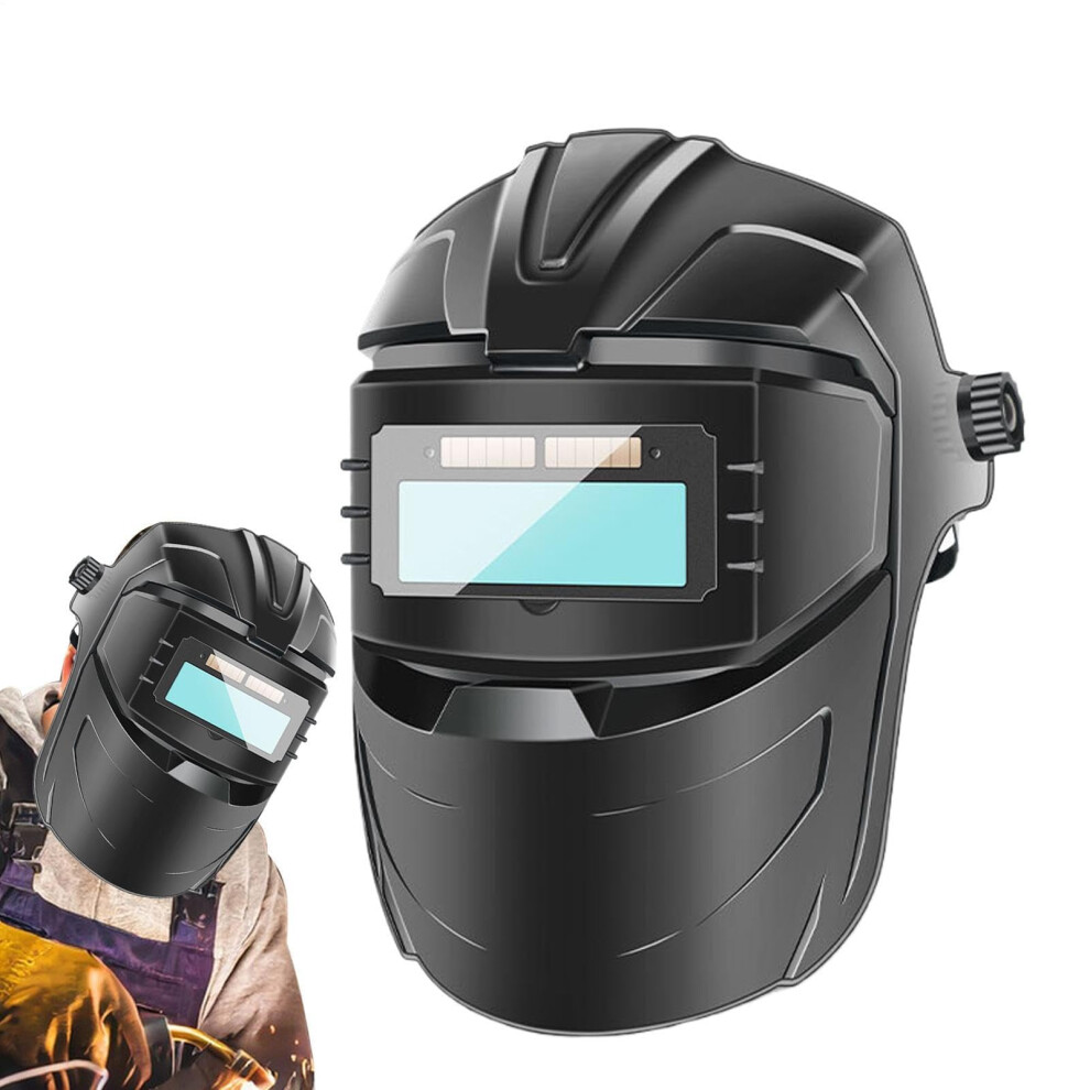 Auto Darkening Welding Helmet, Antiglare Face Shield, Adjustable For Metal Fabrication And Construction, True Color 9187378474730
