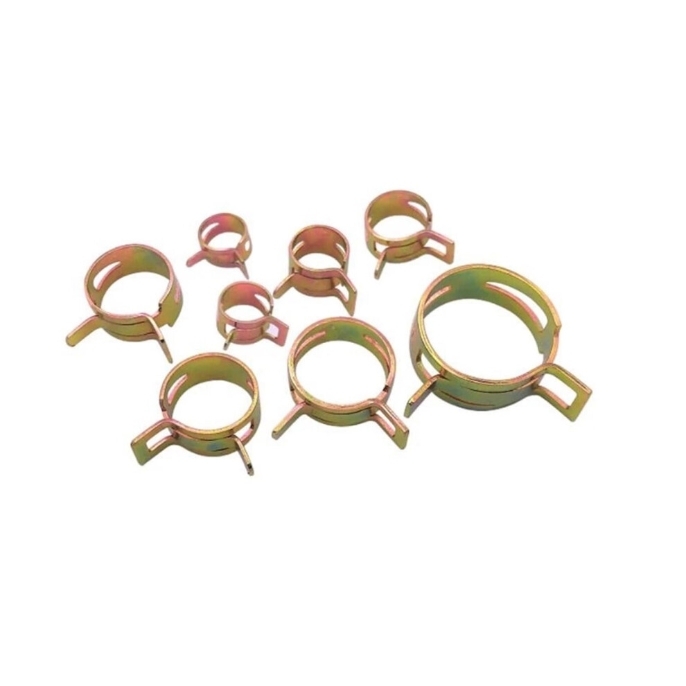 10Pcs Galvanized Spring Hose Clamp 15Mm Manganese Steel For Water Pipe Even Pressure Durable 9187378474938