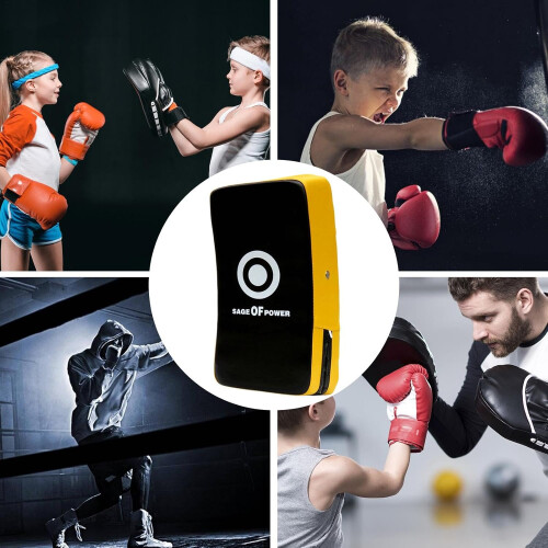 Punching Hand Pads Curved Blocking Pads For Boxing Sparring Coaching Pads Protective Kick Shield For Beginner Training 2