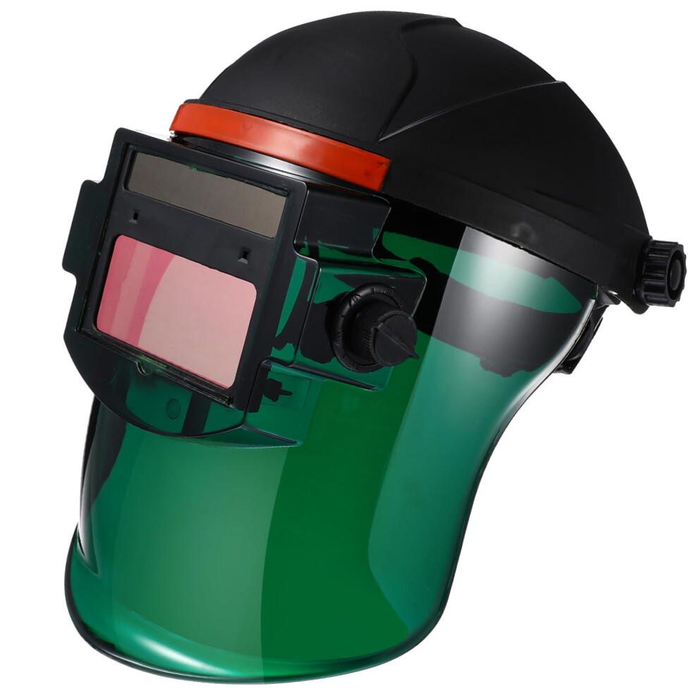 Auto Darkening Welding Helmet Solar Rechargeable Pc Wide View Arc Welding Hood Adjustable Light Sensitivity Random Color 9187378475317