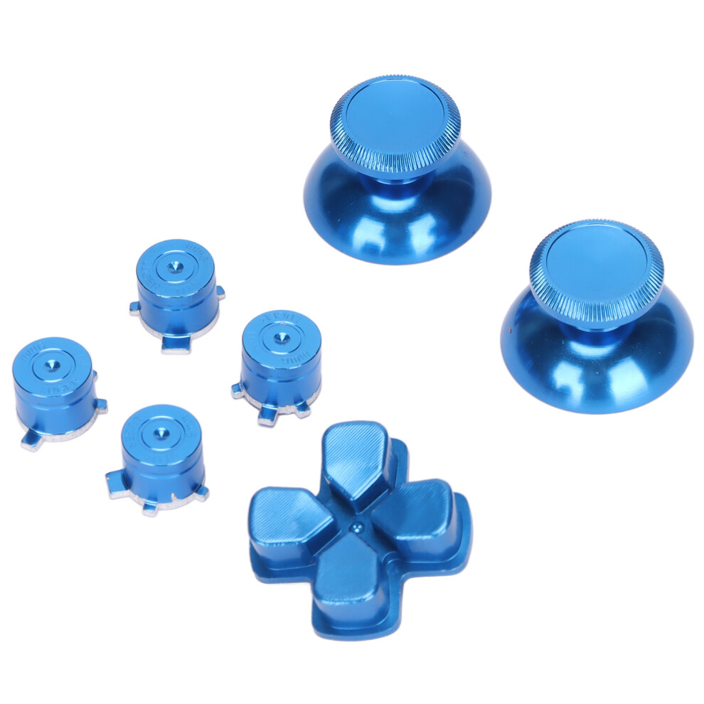 Aluminum Alloy Ps5 Controller Buttons For Abxy & Cross Key Blue 7641376320311
