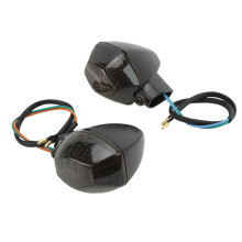 2 Stück Motorrad-Ampelblinker für DL 1000/650 V-Strom Dunkelbraun
