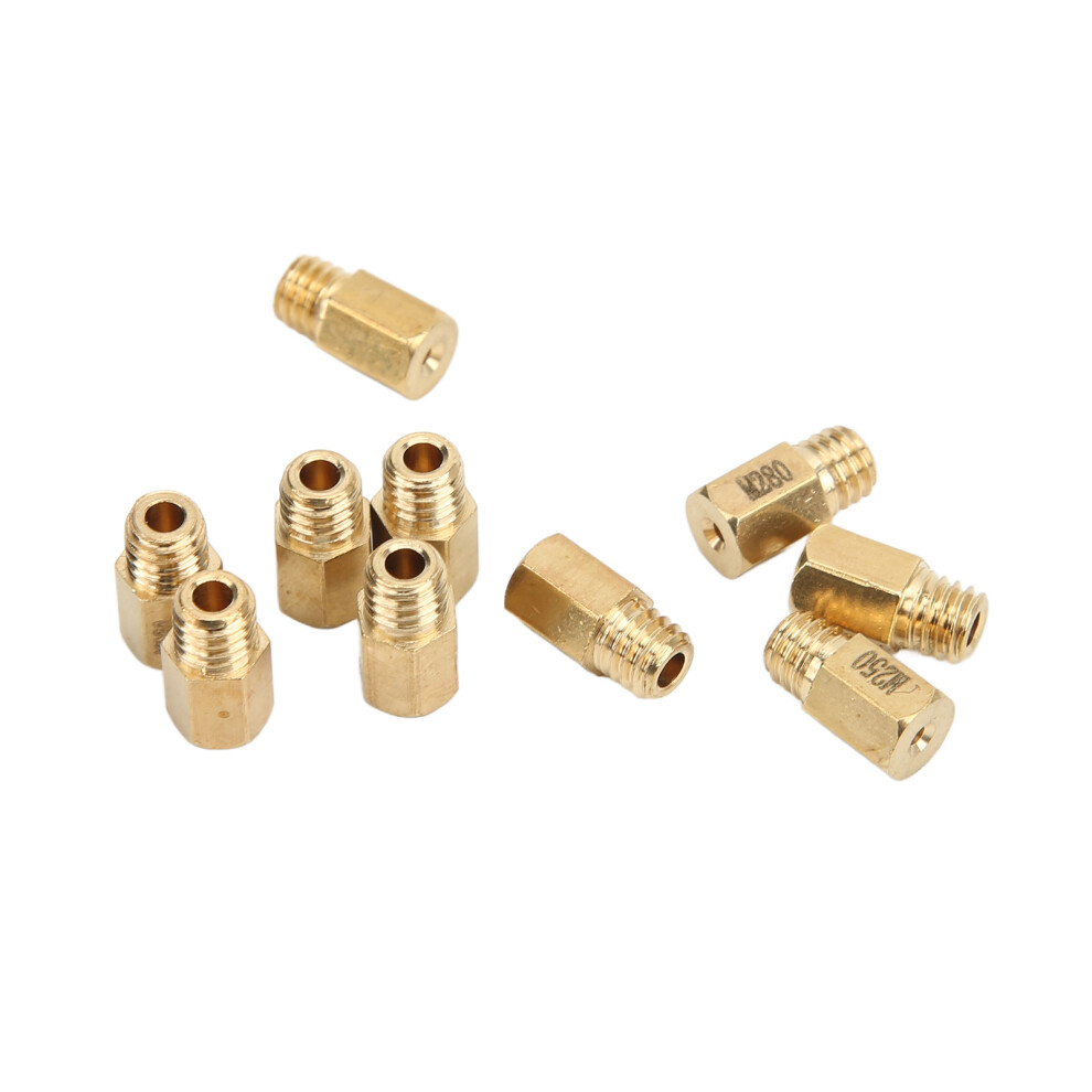 Solid Brass Carburetor Jets 10Pcs For Mikuni Vm Tm Tmx Carb 8721376321019