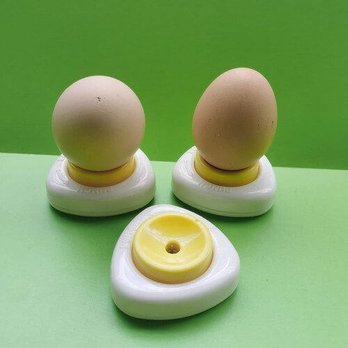 Egg Piercer with Safety Lock Needle, SpringLoaded Egg Pricker Tool for Easy Boiling 2
