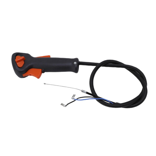 Throttle Cable with Control Switch Lever Handle for FS75 FS80 FS85 Trimmer - Replacement Throttle Control Cable Kit