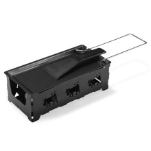 Raclette Grill and Cheese Melter with NonStick Surface, Folding Handle, Spatula for Indoor Outdoor Use