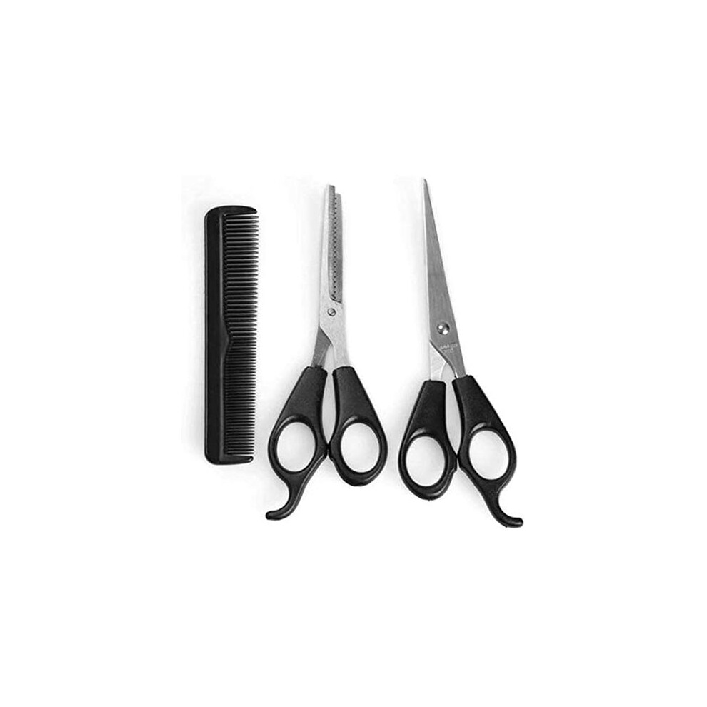 Professional Hair Cutting Scissors Set with Thinning Shears and Comb, Ergonomic Precision Blades