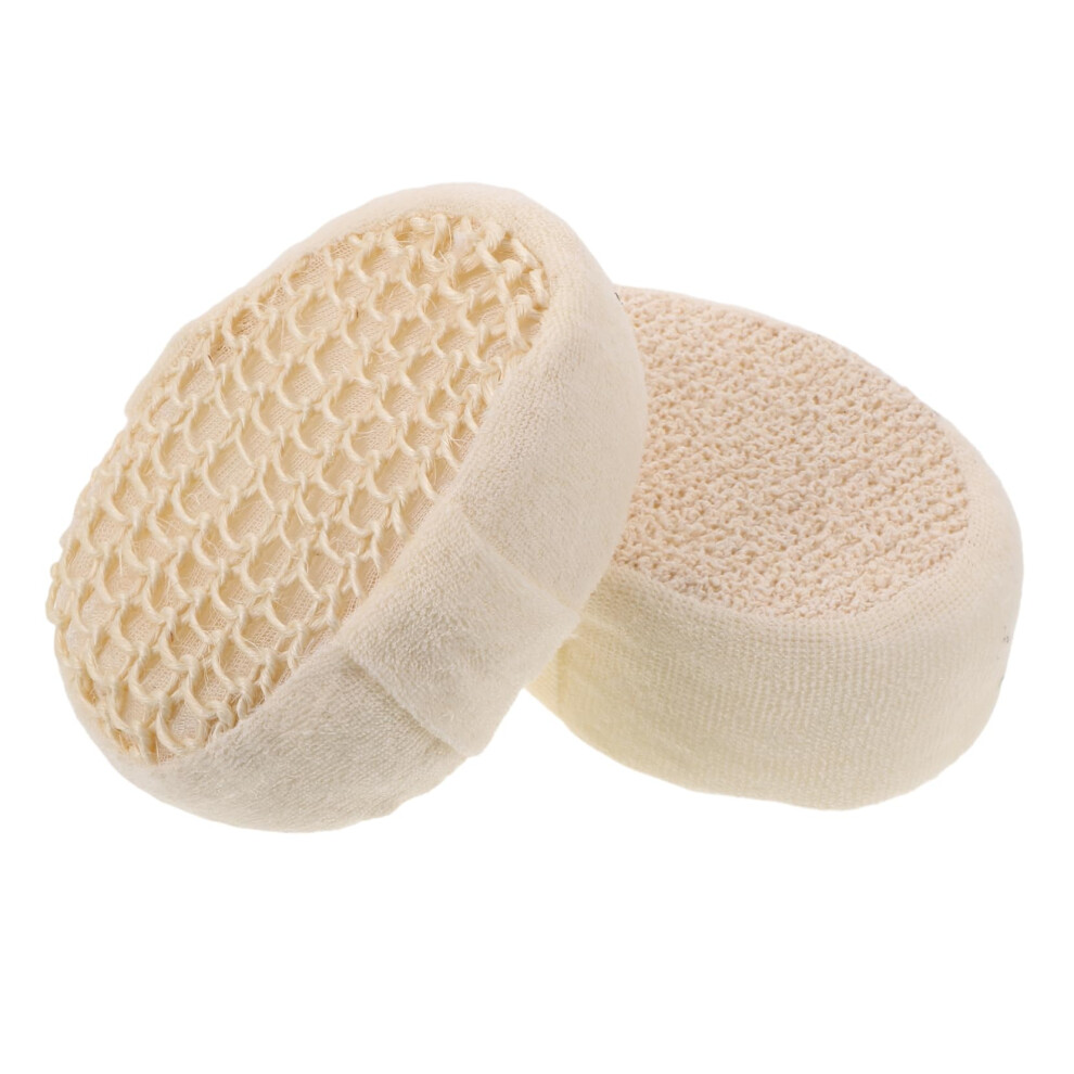 Natural Sisal Shower Sponge  Exfoliating Body Scrubber For Deep Cleaning, Quick Drying, Handwoven, 2Pack