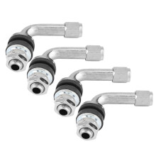 Bolt-in Valve Stems for Deep Rim Tires, Valve Stem Extension Metal Tire Valve Stems with 90 Degree Angled Design, Offers Corrosion Resistance and