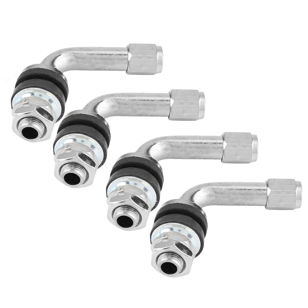 Bolt-In Valve Stems For Deep Rim Tires, Valve Stem Extension Metal Tire Valve Stems With 90 Degree Angled Design, Offers Corrosion Resistance And 9433291205570