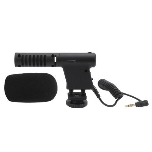Universal Compatibility Microphone for Multi-Device Use, Standard 3.5mm Stereo Plug with Super-Cardioid Pickup, High Sensitivity Capacitor Microphone 1