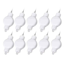 Battery Operated LED Party Lights For Balloons, Mini Paper Lantern Light Bulbs, Waterproof Outdoor Decorative Lamps With Peel & Stick Feature (10 Pcs)