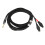 2m/6,6ft 3,5mm cavo HD580/HD600 nero CF Loop 2