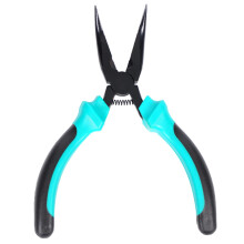 Jewelry Making Pliers Ergonomic Curved Nose Beading Pliers with NonSlip Grip for Crafting Green