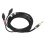 2m/6,6ft 3,5mm cavo HD580/HD600 nero CF Loop 10